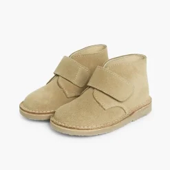 Menina Pisamonas Botas Safari Com Tiras Aderentes