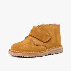 Menina Pisamonas Botas Safari Com Tiras Aderentes