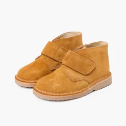 Menina Pisamonas Botas Safari Com Tiras Aderentes