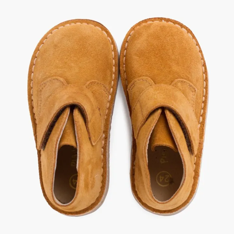 Menina Pisamonas Botas Safari Com Tiras Aderentes