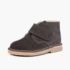 Menina Pisamonas Botas Safari Com Tiras Aderentes
