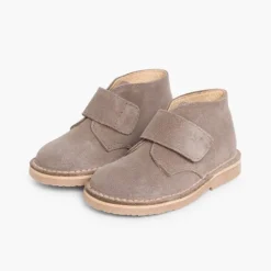 Menina Pisamonas Botas Safari Com Tiras Aderentes