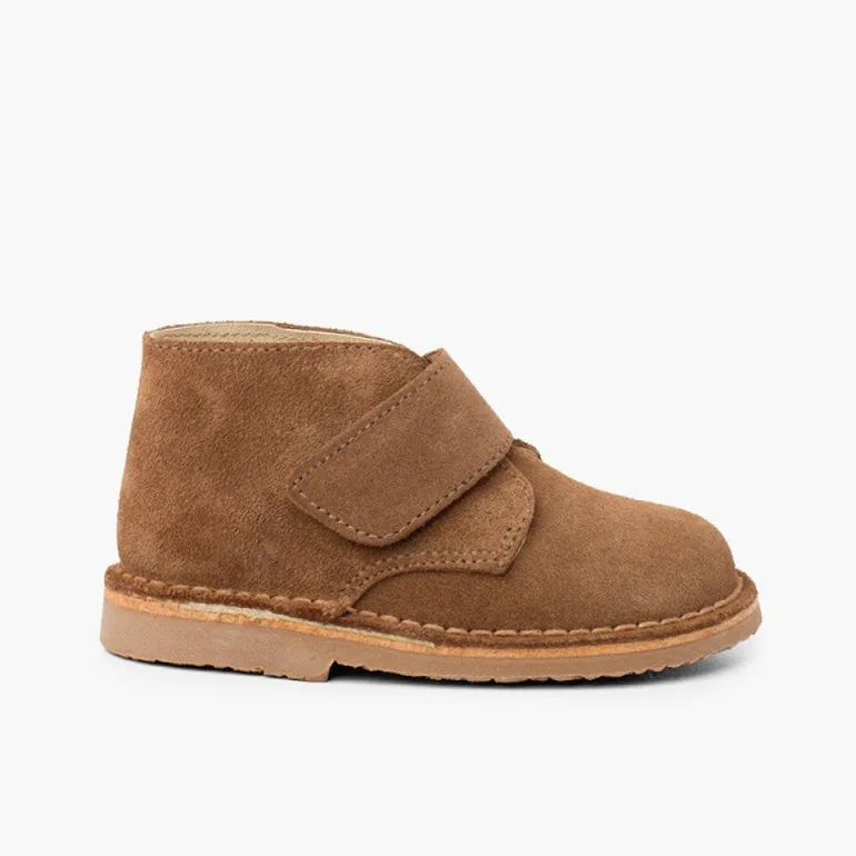 Menina Pisamonas Botas Safari Com Tiras Aderentes