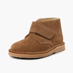 Menina Pisamonas Botas Safari Com Tiras Aderentes