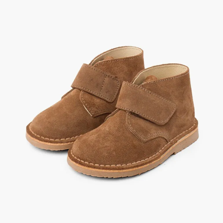 Menina Pisamonas Botas Safari Com Tiras Aderentes