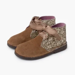 Menina Pisamonas Botas Safari Glitter Menina
