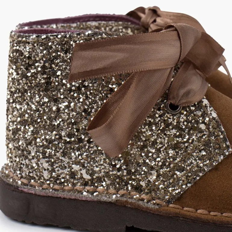 Menina Pisamonas Botas Safari Glitter Menina