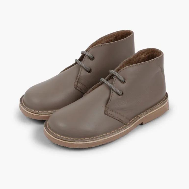 Mulher Pisamonas Botas Safari Pele Atacadores Forro Felpudo