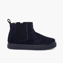 Menina Pisamonas Botas Sola Grossa Fecho-Eclair E Elastico Criancas