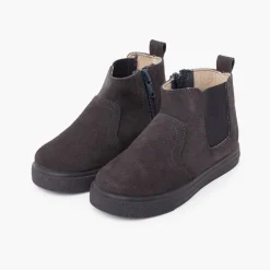 Menina Pisamonas Botas Sola Grossa Fecho-Eclair E Elastico Criancas