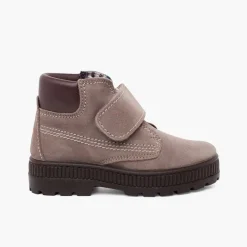Menina Pisamonas Botas Sola Track Fecho Aderente Pespontos