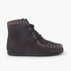 Menino Pisamonas Botas Tipo Moicanas Camurca Crianca