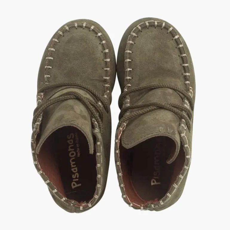 Menino Pisamonas Botas Tipo Moicanas Camurca Crianca