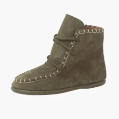 Menino Pisamonas Botas Tipo Moicanas Camurca Crianca