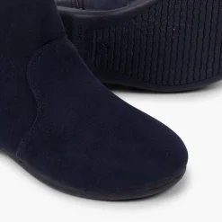 Menina Pisamonas Botins Com Laco Veludo E Fecho-Eclair