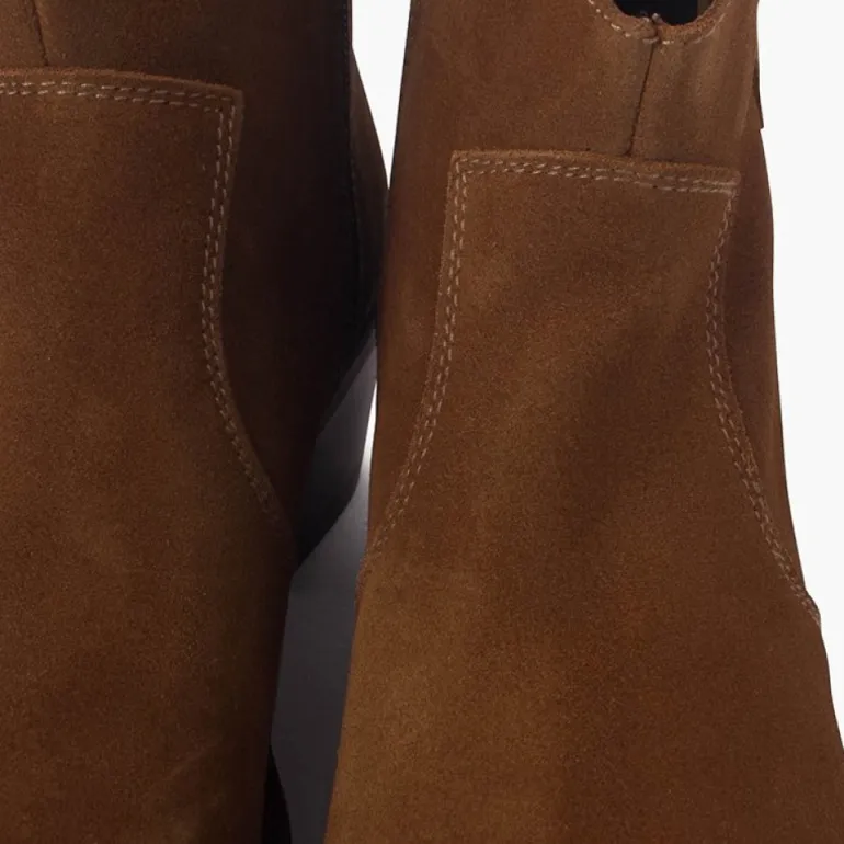 Menina Pisamonas Botins Cowboy Camurca