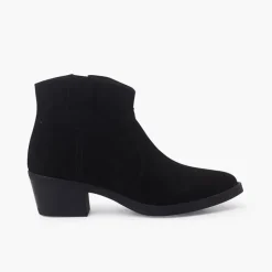 Menina Pisamonas Botins Cowboy Camurca