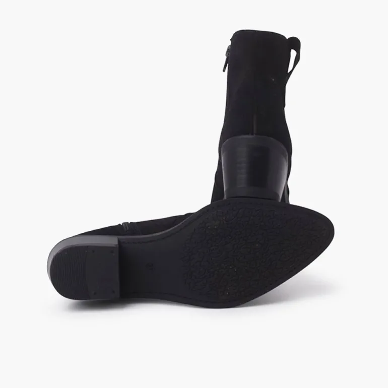 Menina Pisamonas Botins Cowboy Camurca