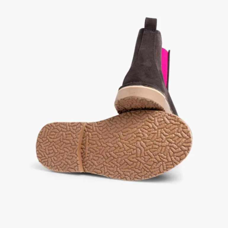 Menina Pisamonas Botins De Camurca Criancas & Mulher Com Elasticos De Cores