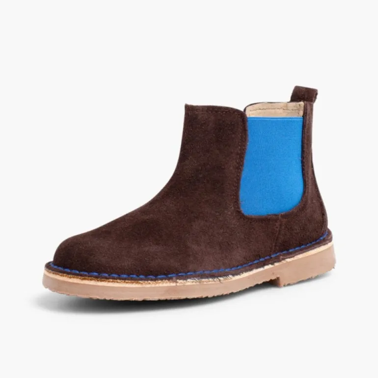 Menina Pisamonas Botins De Camurca Criancas & Mulher Com Elasticos De Cores