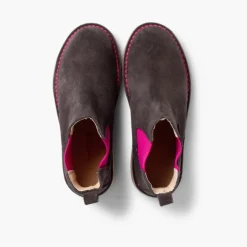 Menina Pisamonas Botins De Camurca Criancas & Mulher Com Elasticos De Cores