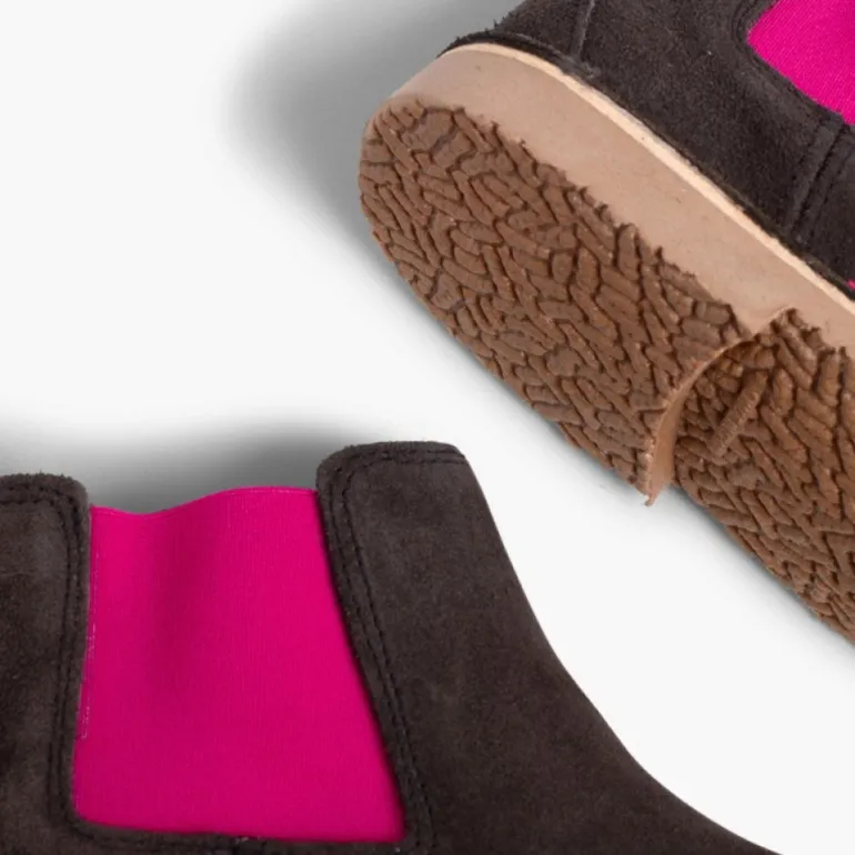 Menina Pisamonas Botins De Camurca Criancas & Mulher Com Elasticos De Cores