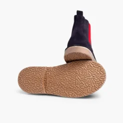 Menina Pisamonas Botins De Camurca Criancas & Mulher Com Elasticos De Cores