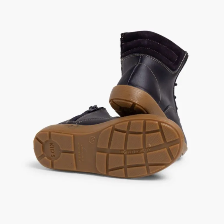 Menino Pisamonas Botins Fecho-Eclair Pele Lavavel Crianca