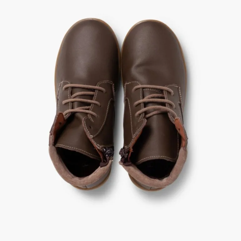 Menino Pisamonas Botins Fecho-Eclair Pele Lavavel Crianca