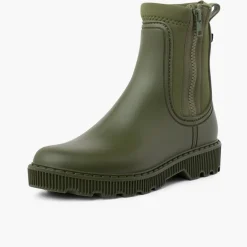 Menina Pisamonas Botins Galocha Crianca E Mulher Fecho-Eclair Lateral
