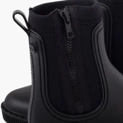 Menina Pisamonas Botins Galocha Crianca E Mulher Fecho-Eclair Lateral