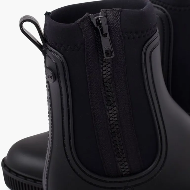 Menina Pisamonas Botins Galocha Crianca E Mulher Fecho-Eclair Lateral