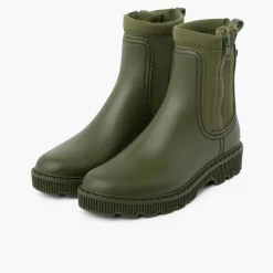 Menina Pisamonas Botins Galocha Crianca E Mulher Fecho-Eclair Lateral