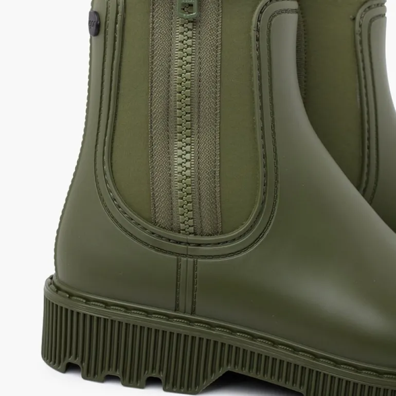 Menina Pisamonas Botins Galocha Crianca E Mulher Fecho-Eclair Lateral