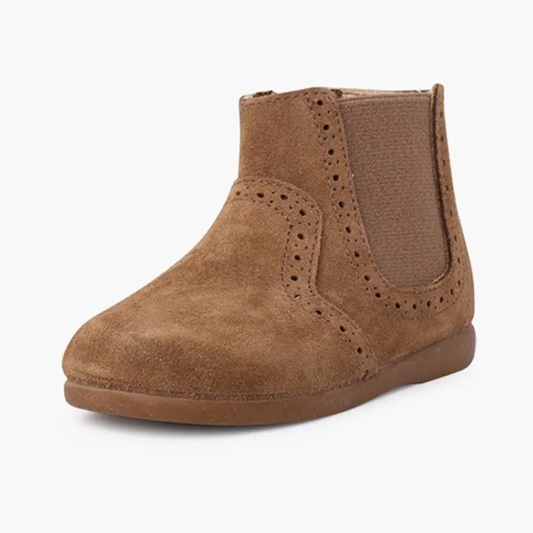 Menino Pisamonas Botins Picotados Menina Fecho-Eclair E Elastico