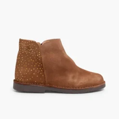Menina Pisamonas Botins Rasos Com Bolinhas Brilhantes