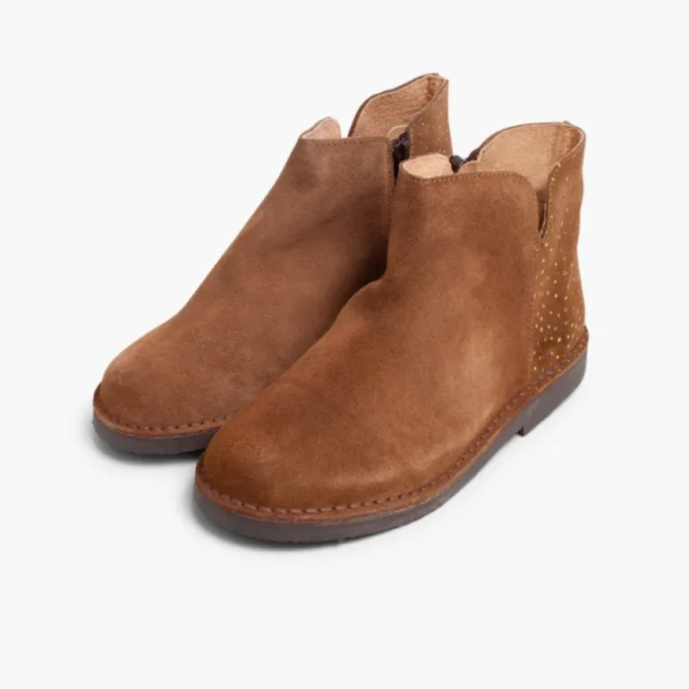 Menina Pisamonas Botins Rasos Com Bolinhas Brilhantes