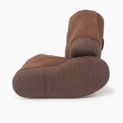 Menina Pisamonas Botins Tira Larga Aderente Pelinho