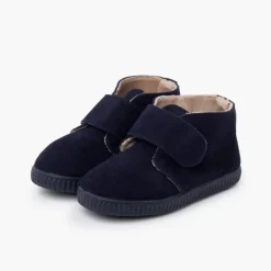 Menina Pisamonas Botins Tira Larga Aderente Pelinho