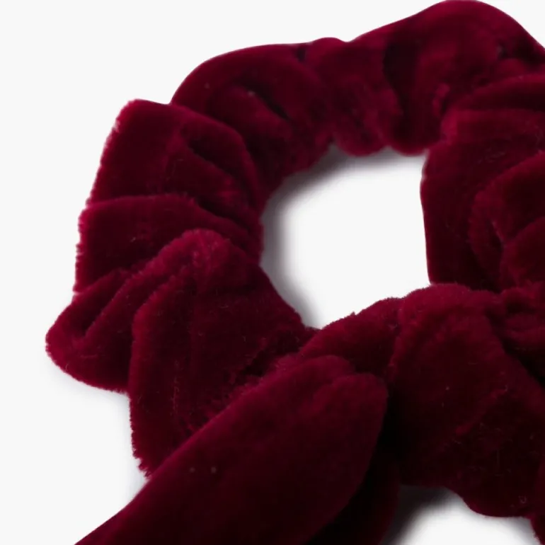 Pisamonas Elastico De Cabelo Scrunchie Veludo Com Laco