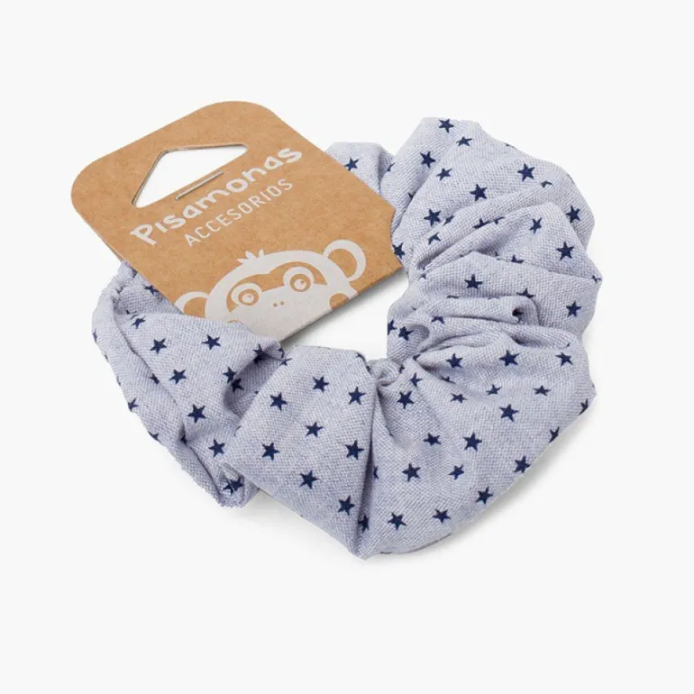 Pisamonas Elastico De Cabelo Tecido Estrelinhas