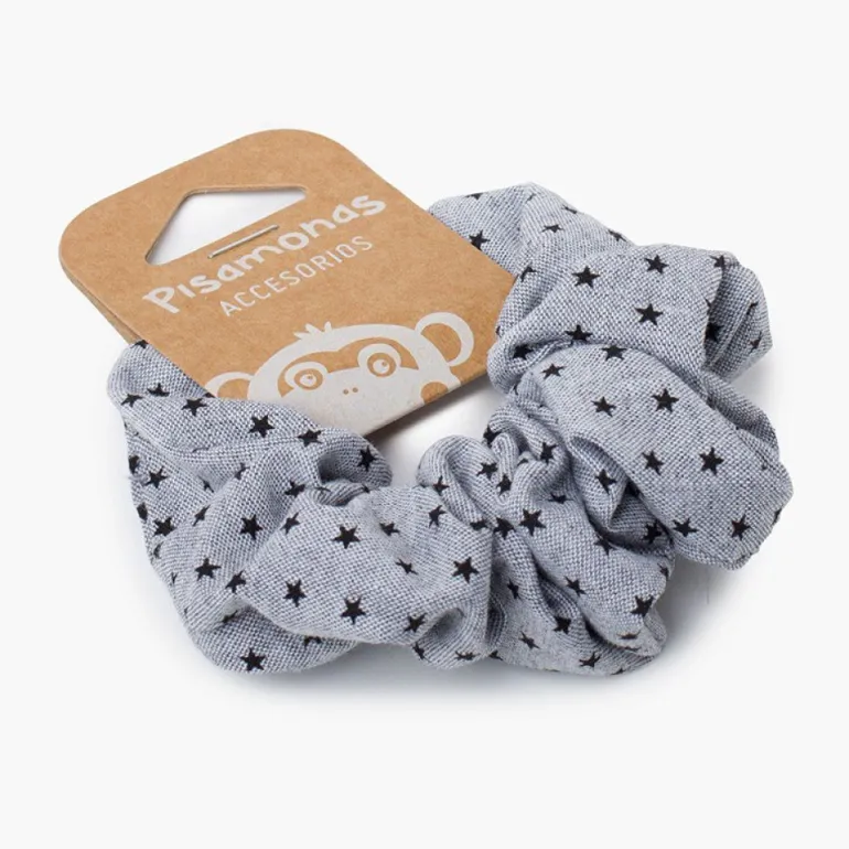 Pisamonas Elastico De Cabelo Tecido Estrelinhas