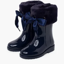Menina Pisamonas Galochas Campera Rebordo Pelo Suave E Laco