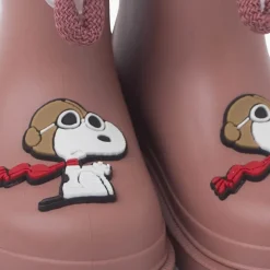 Menina Pisamonas Galochas Snoopy Rebordo Ajustavel