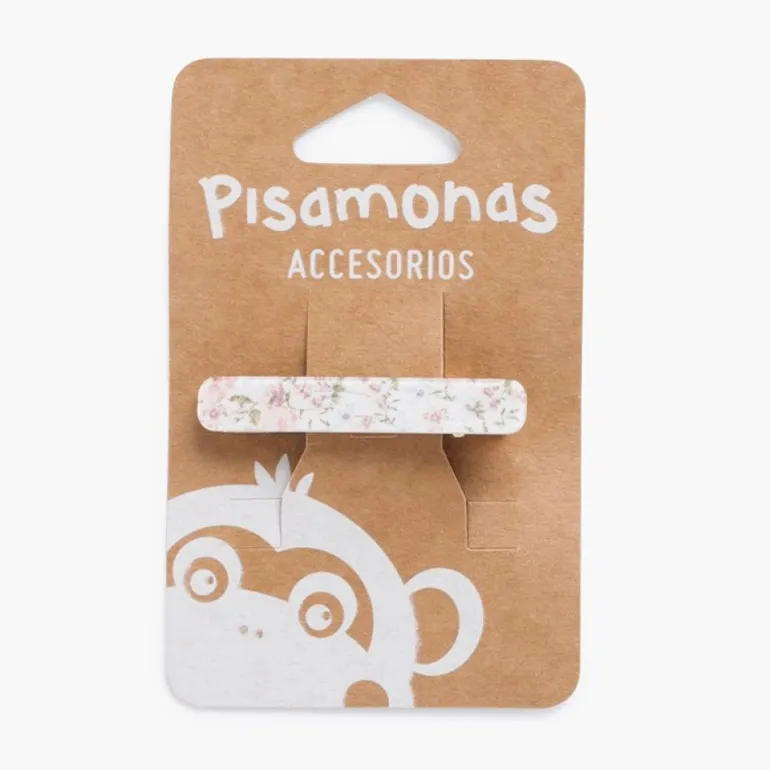 Pisamonas Gancho Bico De Pato Estampado Floral