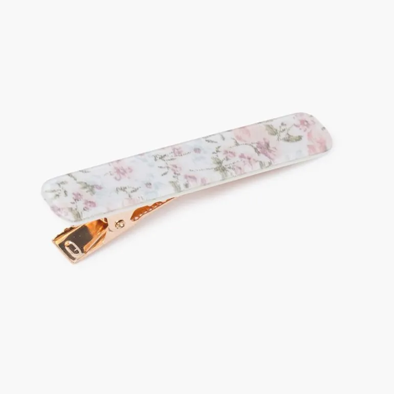 Pisamonas Gancho Bico De Pato Estampado Floral