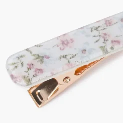 Pisamonas Gancho Bico De Pato Estampado Floral