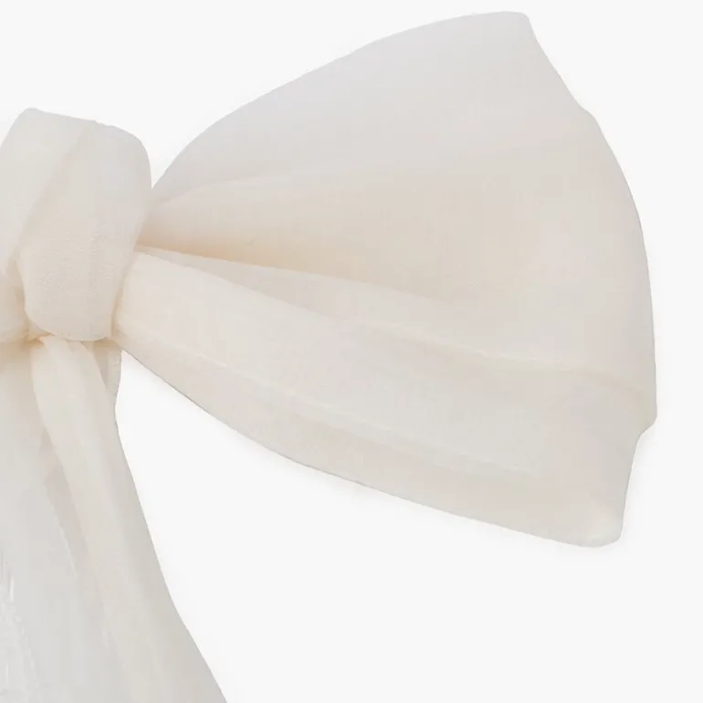 Pisamonas Gancho Pente Laco Organza Fitas