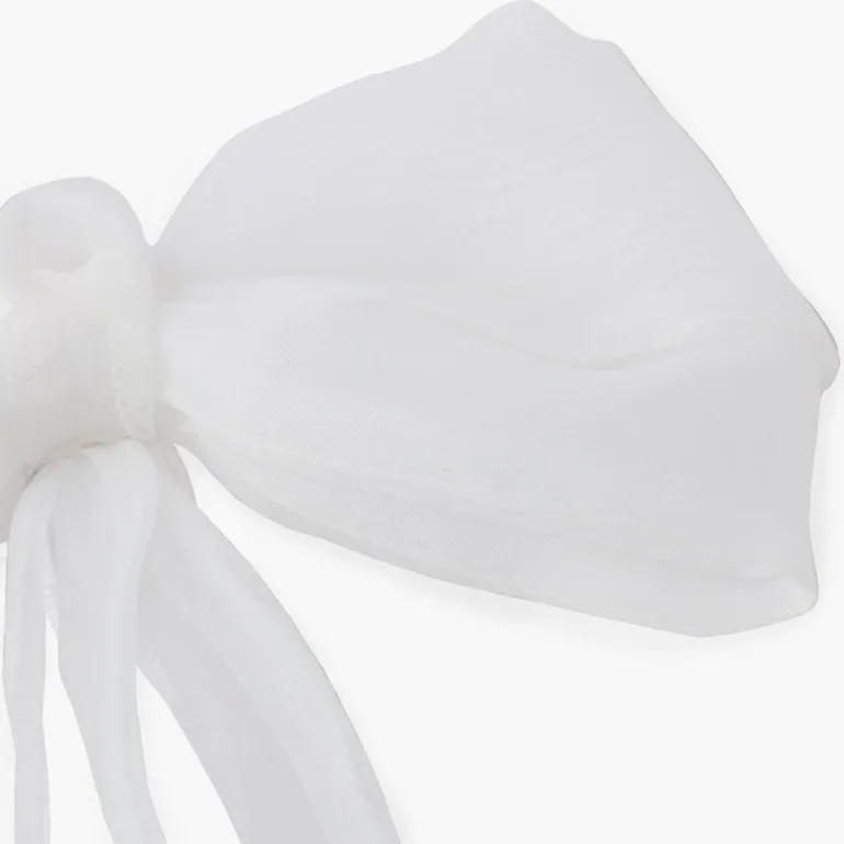 Pisamonas Gancho Pente Laco Organza Fitas