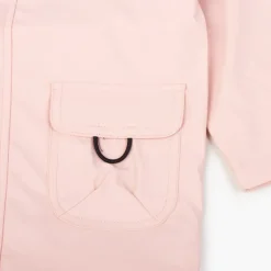 Menina Pisamonas Impermeavel Criancas Bolsos Fecho-Eclair